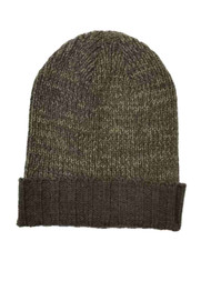 Men's Blue Brown Winter Beanie Stocking Cap Hat