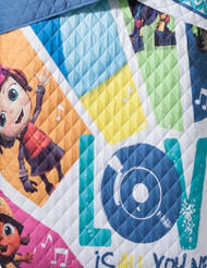 Beat Bugs Kids Twin/Full Quilt and Sham Set, Reversible Quilted Comforter