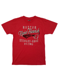 Nascar Kevin Harvick #4 Mens Red Heather Faded Graphic T-Shirt