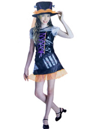 Girls Monster Bride Child Halloween Costume Bride of Frankenstein