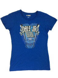 Nascar Womens Blue Dale Earnhart Jr Racing Shirt Driver 88 T-Shirt