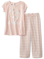 Infant & Toddler Girls Pink Rise & Shine Pajamas Lightweight Sleep Set