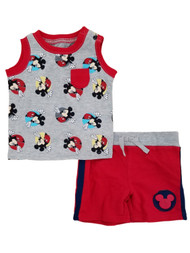Mickey Mouse Disney Baby Infant Boys 2-Piece Tank Top & Shorts Set
