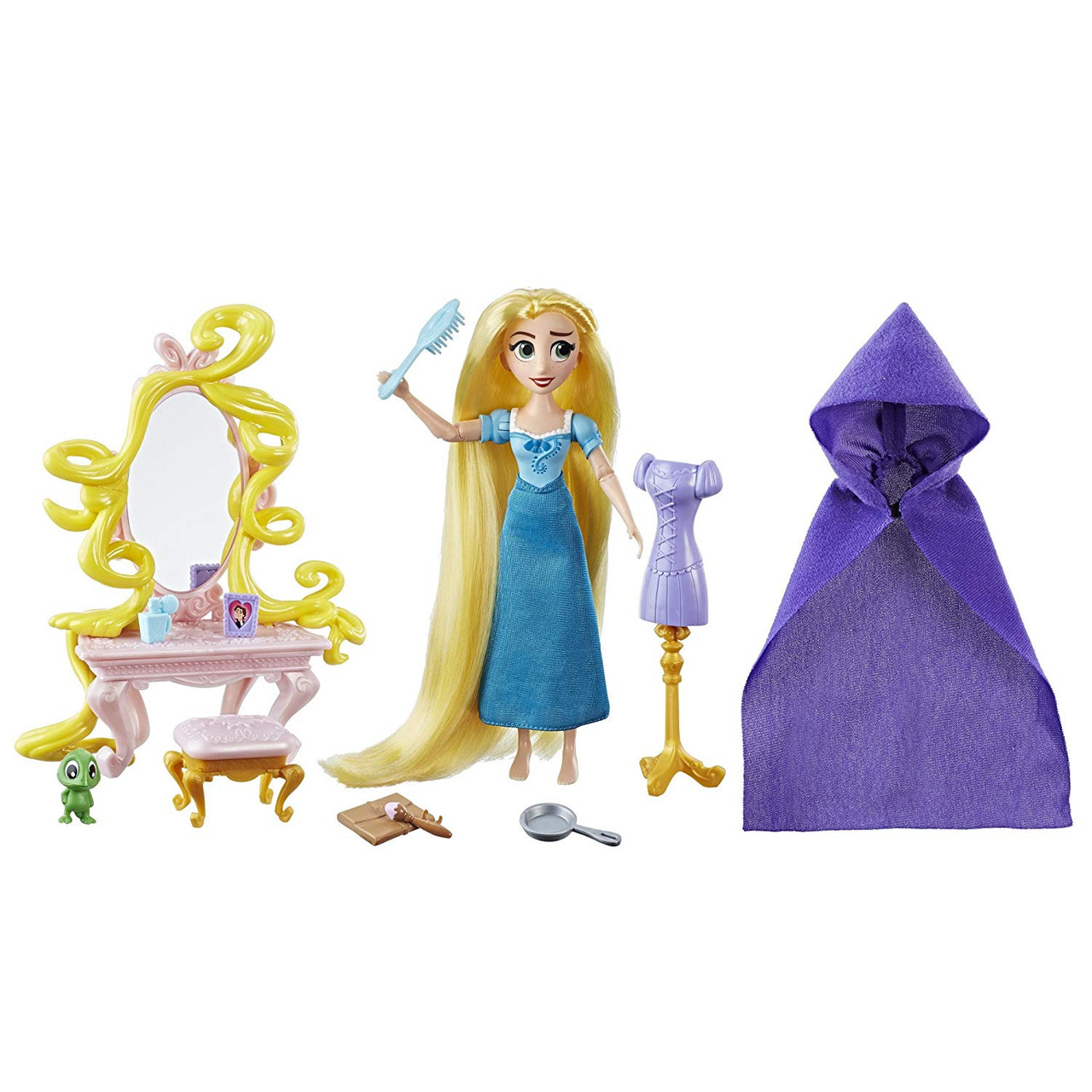 rapunzel vanity with doll