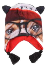 Boys Dog With Glasses Trapper Hat
