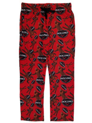 Jack Links Sasquatch Yeti Mens Red Knit Sleep Pants Pajama Bottoms