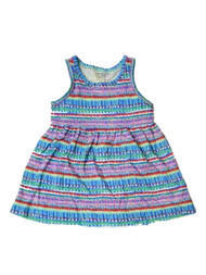 Infant & Toddler Girls Blue Stripe Dress White Red Summer Spring Dress
