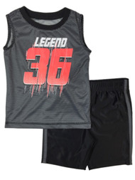 Infant & Toddler Boys Legend Athletic Outfit Tank Top Shirt & Baller Shorts