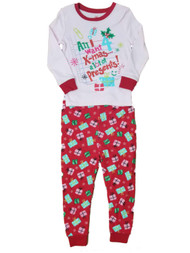 pink holiday pajamas