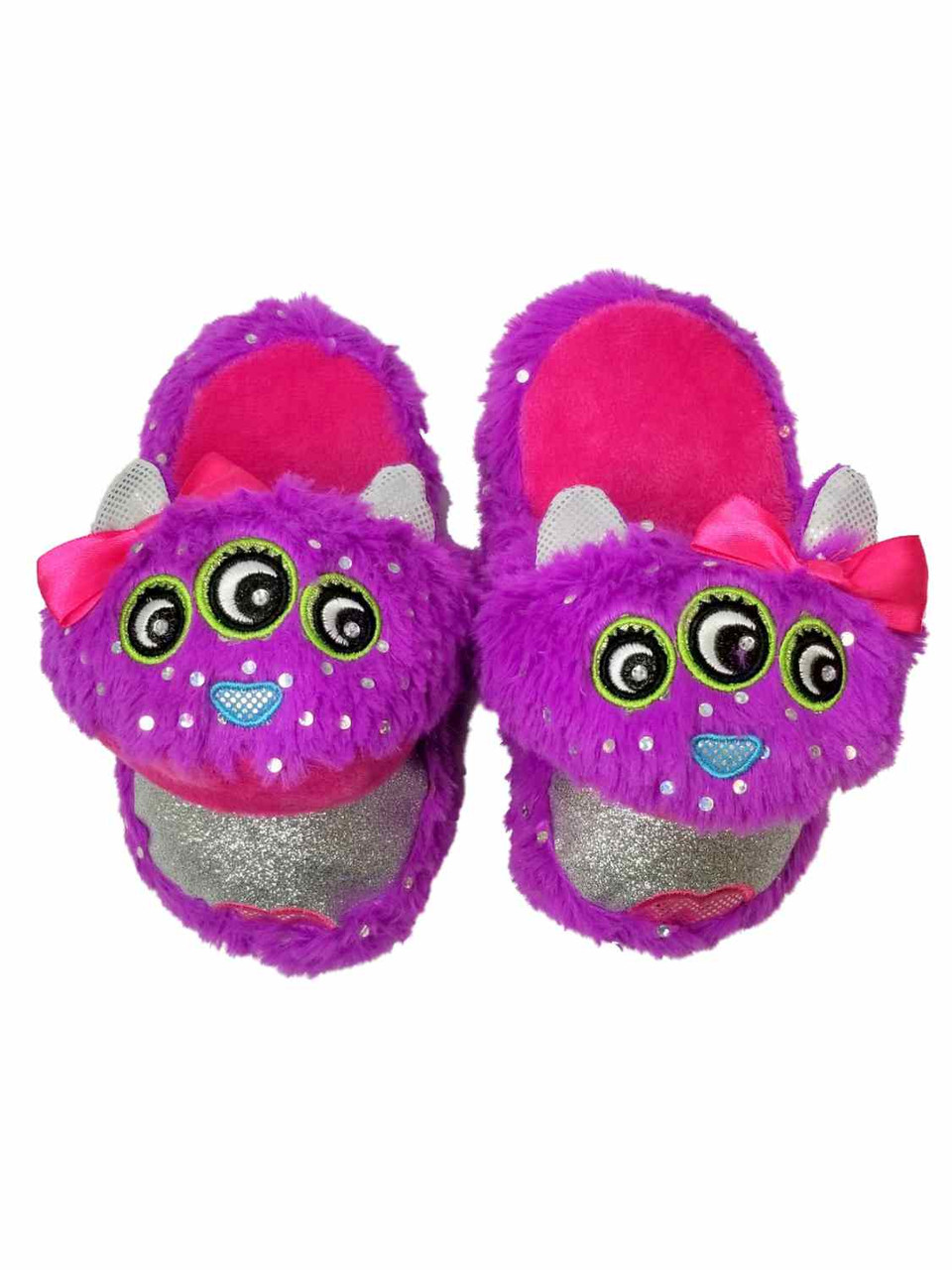 girls monster slippers