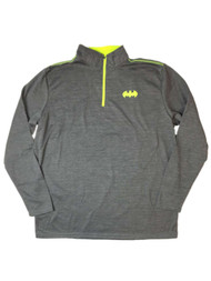 DC Comics Mens Gray Batman Logo Jacket Shirt