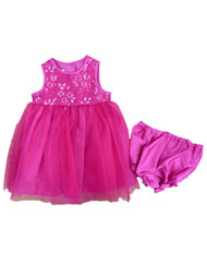Marmellata Infant & Toddler Girls Sparlky Pink Special Occasion Party Dress