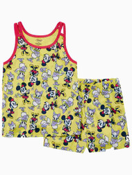 Disney Toddler & Girls Yellow Minnie Mouse & Daisy Duck Pajamas Sleep Set