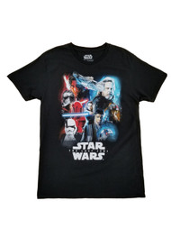 Star Wars: Episode VIII - The Last Jedi Mens Black Graphic T-Shirt
