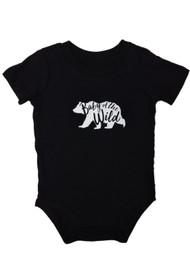 Infant Boys Black Baby Of The Wild Bodysuit Grizzly Bear Creeper Shirt