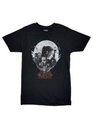 Star Wars: Episode VIII - The Last Jedi Mens Black Character Moon T-Shirt