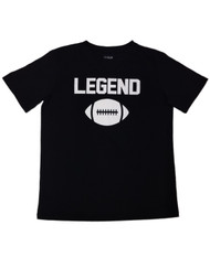 Toddler & Boys Black Football Legend T-Shirt Athletic Tee Shirt