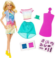 Barbie Doll & Crayola Color Stamp Fashions Set, Blonde