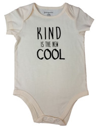 Infant Boys & Girls Ivory Kind Is The New Cool Bodysuit Baby Creeper Shirt