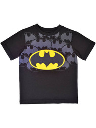 DC Comics Toddler Boys Black Batman T-Shirt Team Bat Symbol Tee Shirt 2T