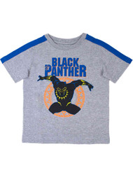 Marvel Toddler Boys Gray Black Panther T-Shirt Superhero Tee Shirt