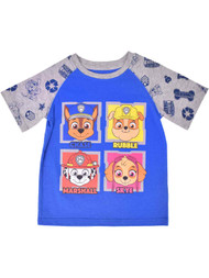 Toddler Boys Blue Paw Patrol Dog T-Shirt Chase Marshall Rubble Tee Shirt