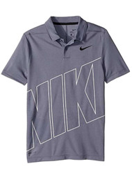 Nike Boys Gray Dri-fit Athletic Polo Style T-Shirt Tee Shirt XL
