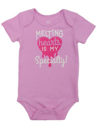 Infant Girls Pink Melting Hearts Is My Specialty Bodysuit Baby Outfit