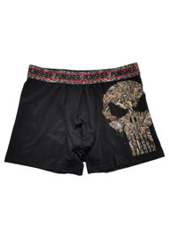 The Punisher Marvel Mens Black Realtree Camo Skull Boxer Briefs