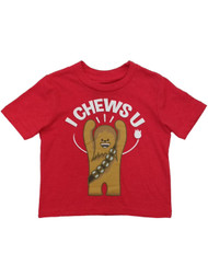 Star Wars Infant & Toddler Boys I Chews U Valentines Day T-Shirt Chewbacca