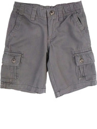 Boys Charcoal Gray Denim Jeans Shorts Adjustable Waist Cargo Pants