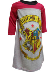 Girls Harry Potter Hogwarts School Crest Nightgown Sleep Shirt
