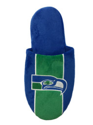 Mens Blue & Green Seattle Seahawks NFL Football Slippers Scuffs House Shoes