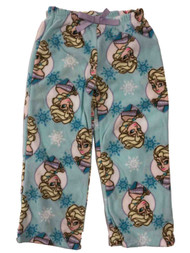Disney Frozen Girls Blue Fleece Elsa Sleep & Lounge Pants Pajamas Bottoms