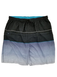 Mens Black & Gray Gradient Surf Shorts Board Shorts Swim Trunks