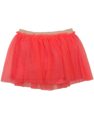 Infant Girls Rufled Coral Peach Tutu Skort Baby Skirt