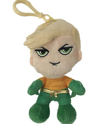 Heroz Clipz DC Plush Aquaman Figure with Clip, 5 inches Stuffed Aqua-Man Pal