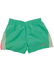Nike Dry Girls Green & Pink Dri-fit Running Track Athletic Shorts