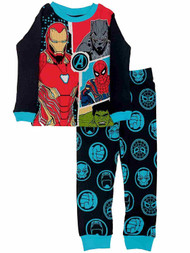Marvel Boys Avengers Baselayer Set Hulk Ironman Thermal Underwear Long Johns