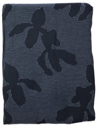 Project 62 Blue Floral Silhouette Fabric Shower Curtain, Botanical Bath Decor