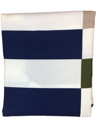 Room Essentials Blue Green & Tan Stripe Fabric Shower Curtain, Bath Decor