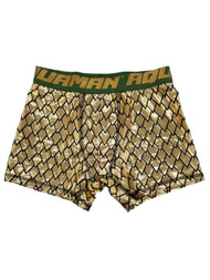 Aquaman Justice League DC Comics Mens Gold Lamé Underwear Boxer Briefs