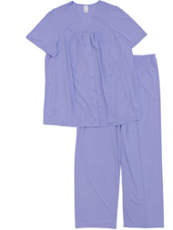 Lissome Lounge Womens Lavender Purple Silky Soft Semi-Sheer Pajamas Sleep Set