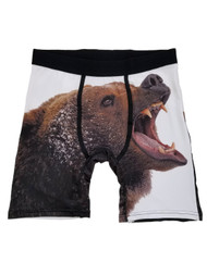 Mens Grizzly Bear Novelty Underwear Boxer Briefs