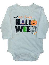Infant Boys & Girls First Halloween Bodysuit Witch & Monster Baby Outfit 3m