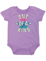Infant Girls Purple One Of A Kind Bodysuit Creeper Baby Shirt