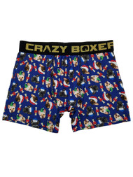 Mens Christmas Dogs Holiday Puppies Dog Bone Novelty Underwear Boxer Briefs