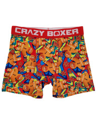 Mens Christmas Holiday Gingerbread Man Novelty Underwear Boxer Briefs