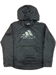 Adidas Girls Black & Silver Shimmer Hoodie Sweatshirt Jacket