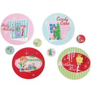 Avon Home Holiday Dames Christmas Placemat Set Of 4 With Coasters, Placemats